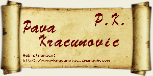 Pava Kračunović vizit kartica